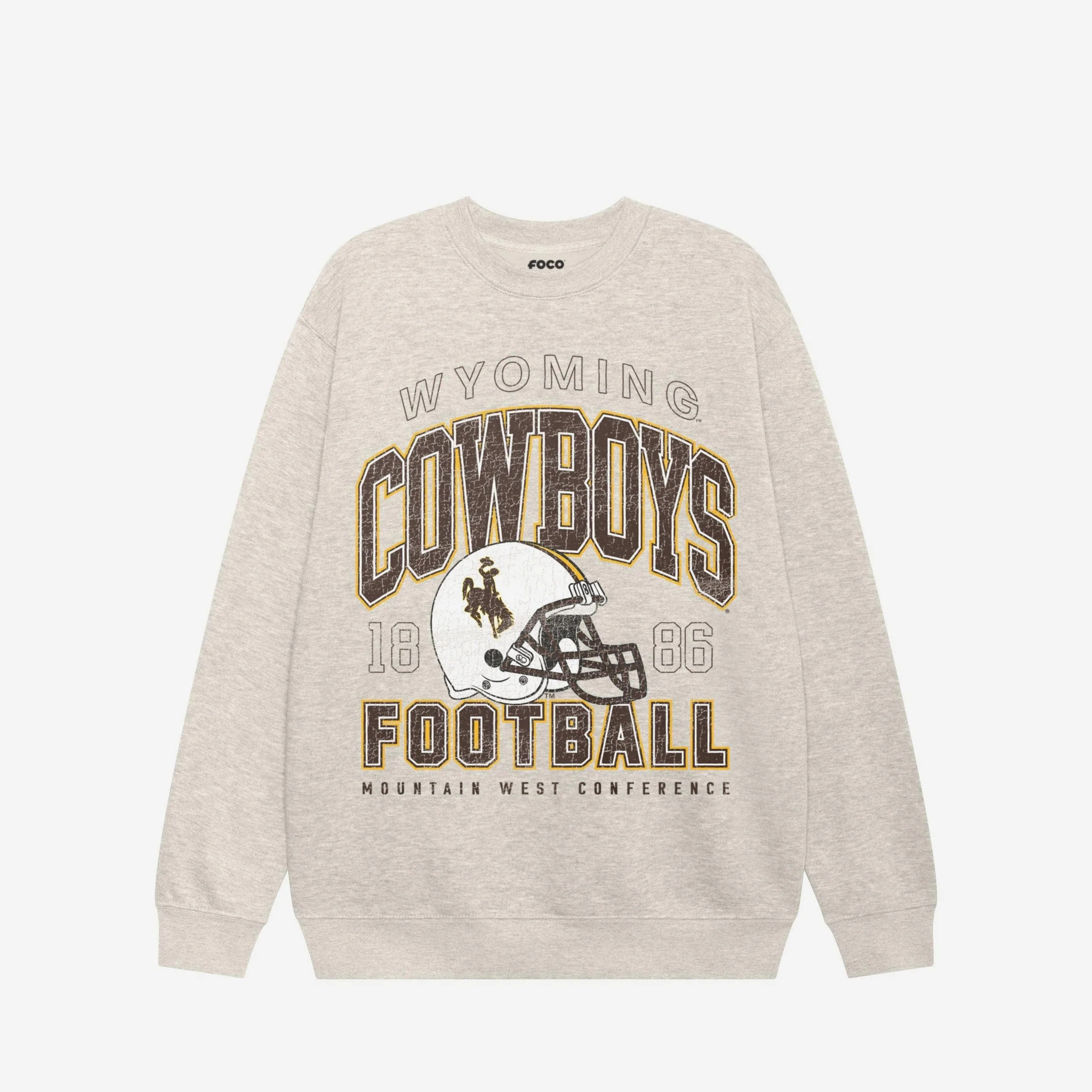 Wyoming Cowboys Varsity Crew Neck Sweatshirt