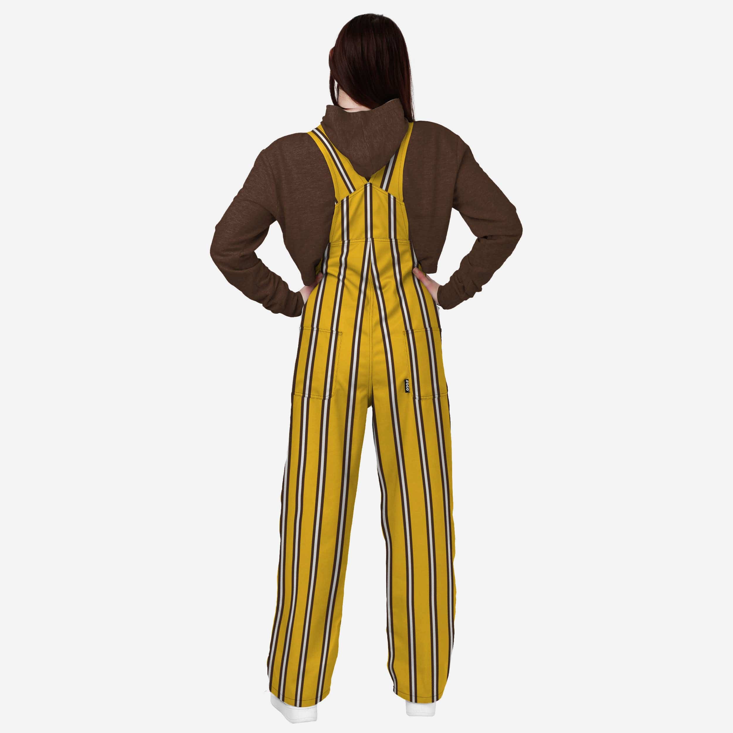 Wyoming Cowboys Womens Sideline Spirit Bib Overalls - Image 2
