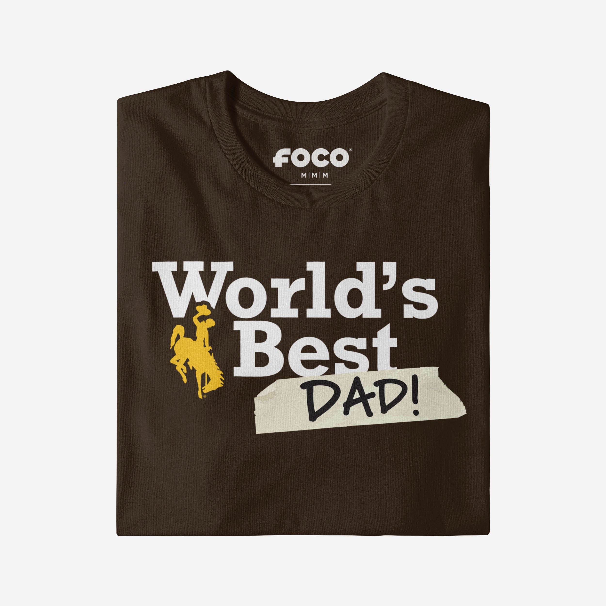 Wyoming Cowboys World's Best Dad T-Shirt - Image 3