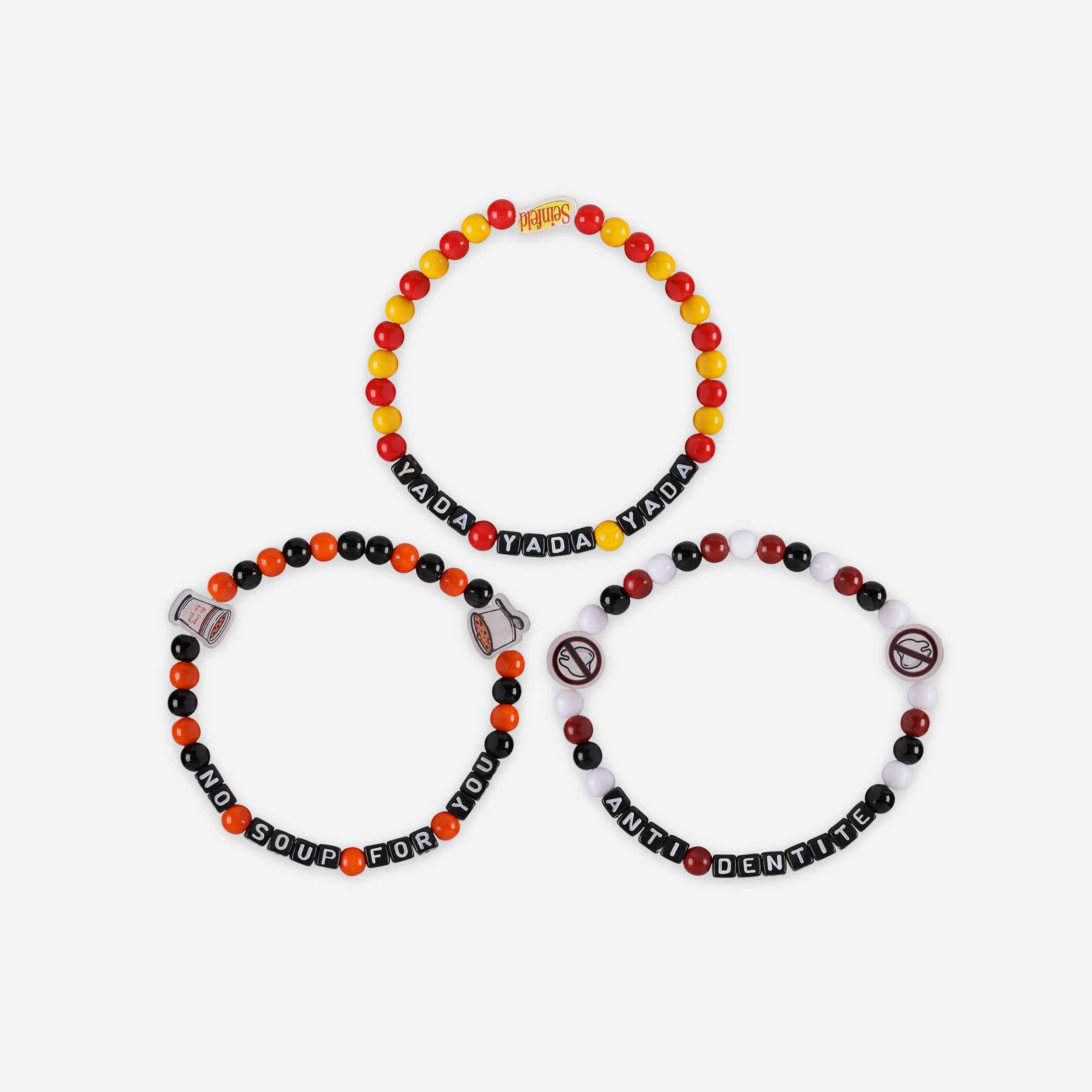 Yada Yada & Soup Seinfeld 3 Pack Beaded Friendship Bracelet - Image 3