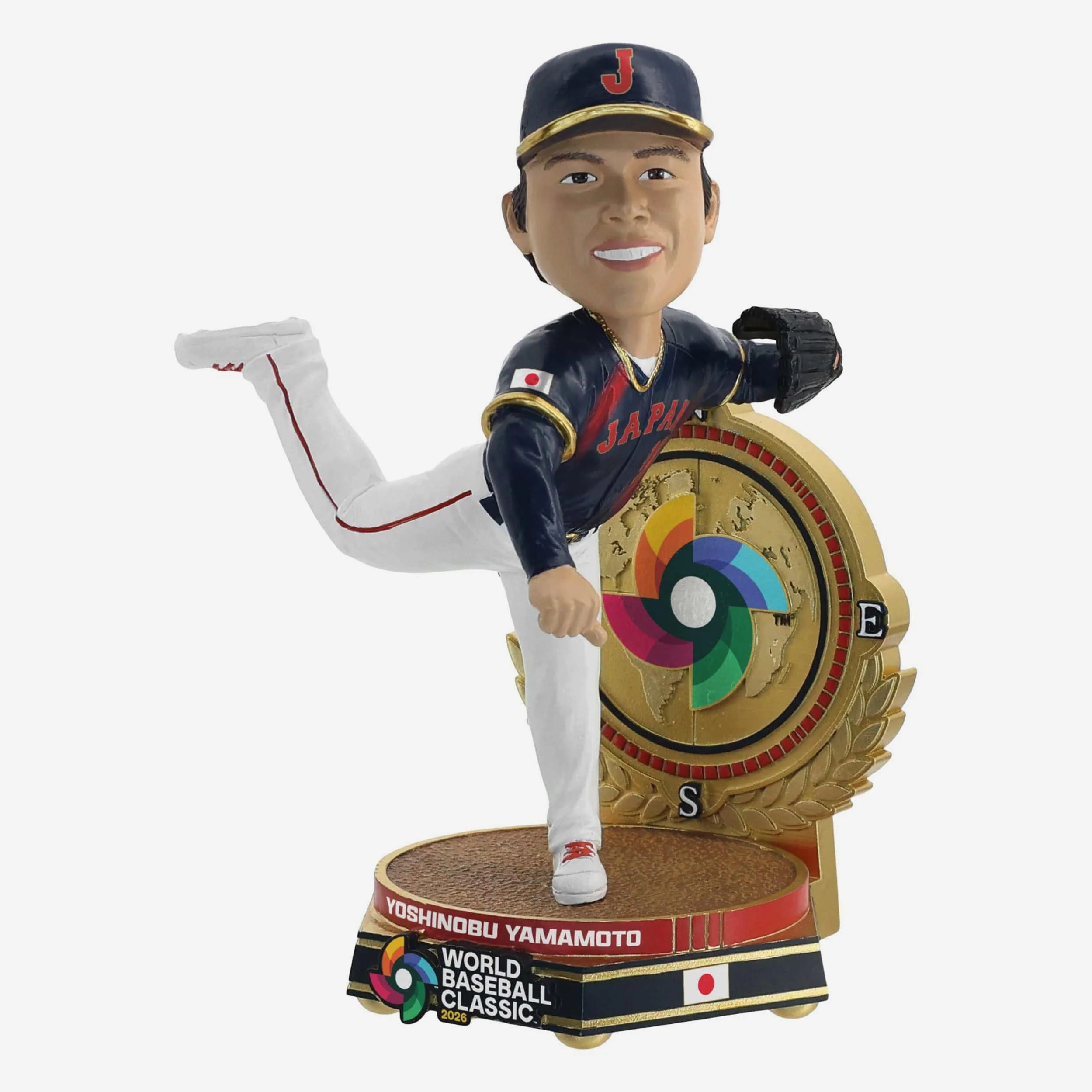 Yoshinobu Yamamoto Japan 2026 World Baseball Classic Away Uniform Pitching Bobblehead - Image 4