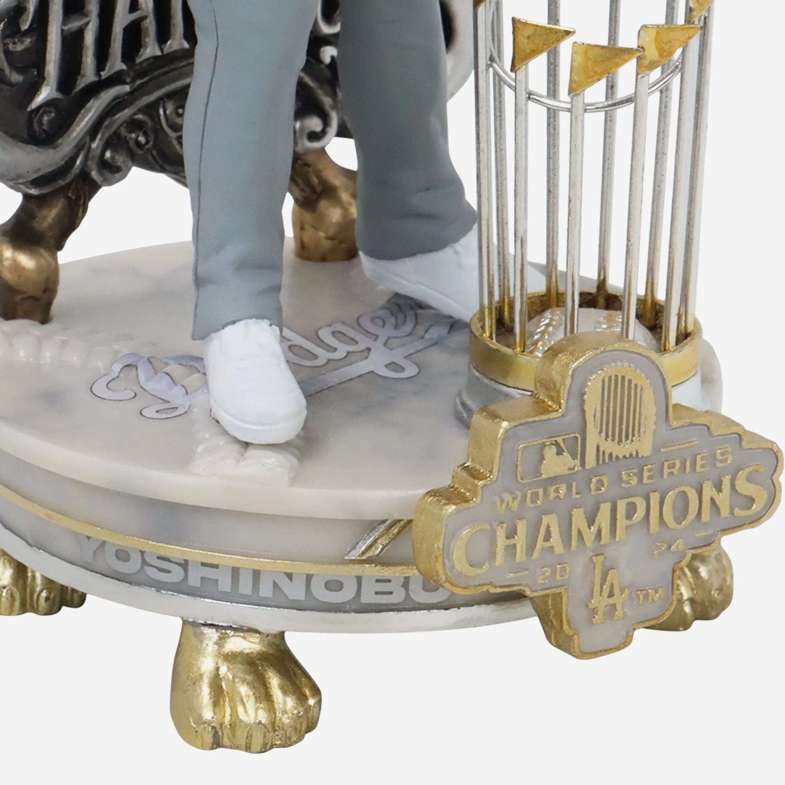 Yoshinobu Yamamoto Los Angeles Dodgers 2024 World Series Champions Alternate Jersey Celebration Bobblehead - Image 3