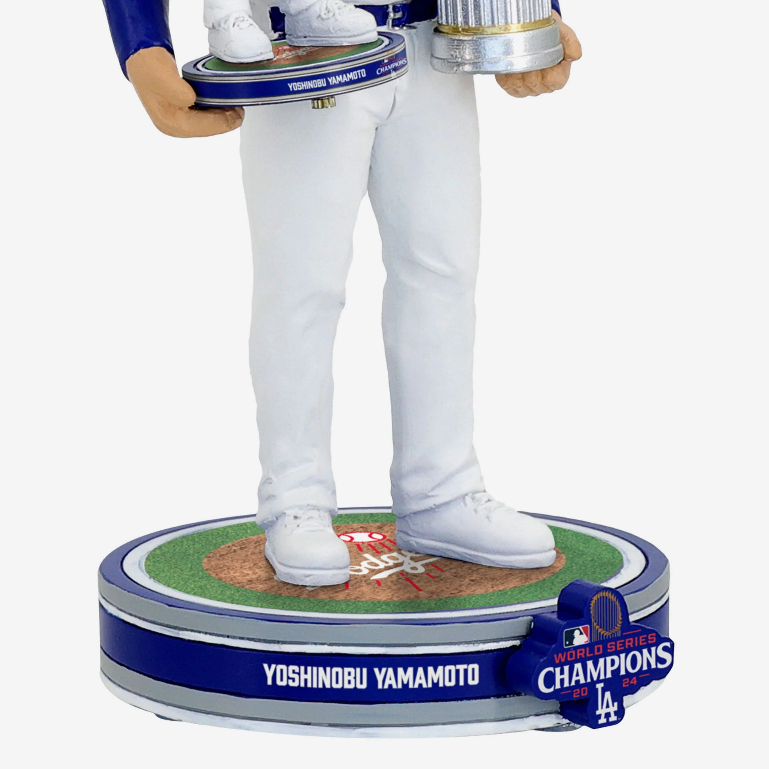 Yoshinobu Yamamoto Los Angeles Dodgers 2024 World Series Champions Bobble Dubblz Bobblehead - Image 3