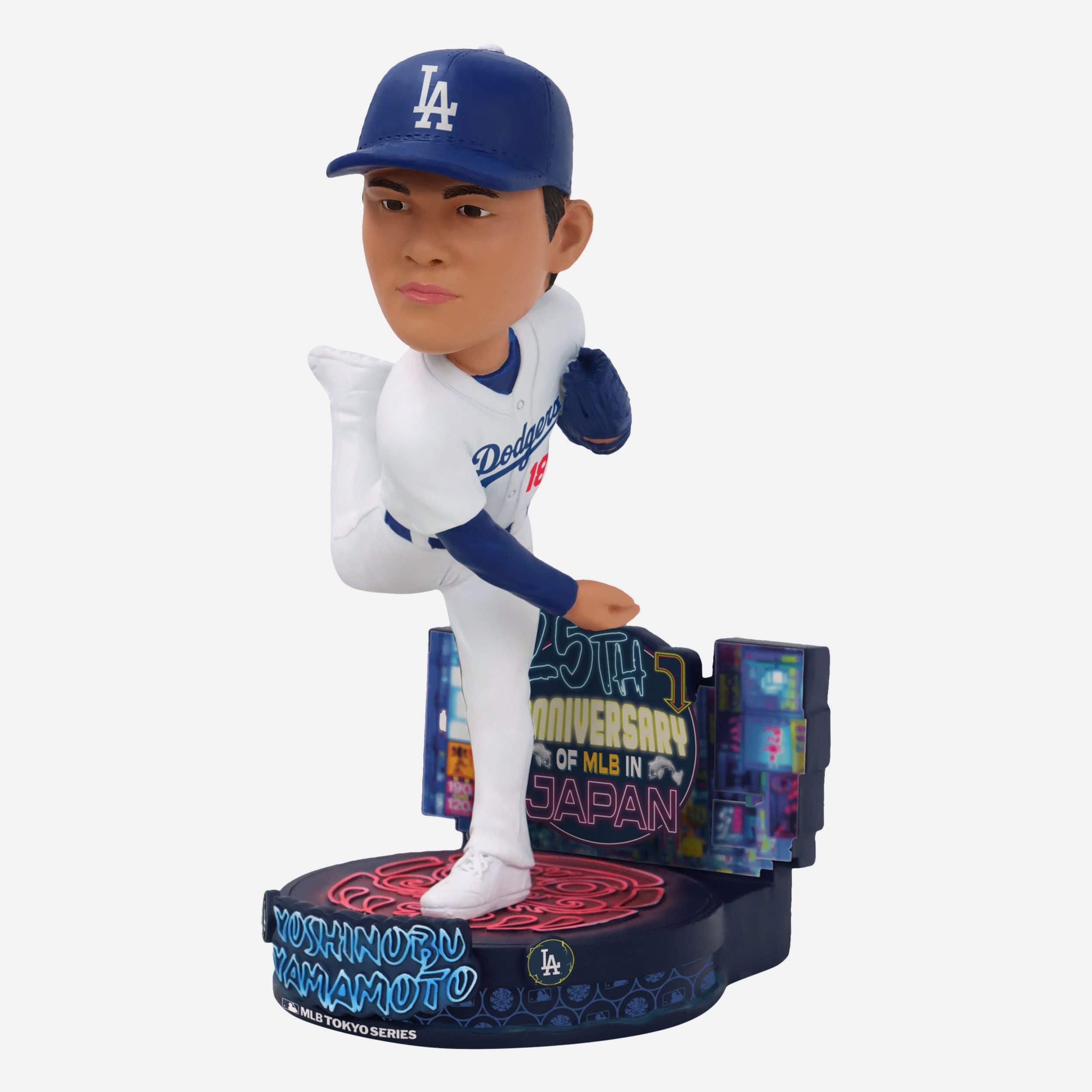 Yoshinobu Yamamoto Los Angeles Dodgers 2025 MLB in Japan 25th Anniversary Bobblehead - Image 4