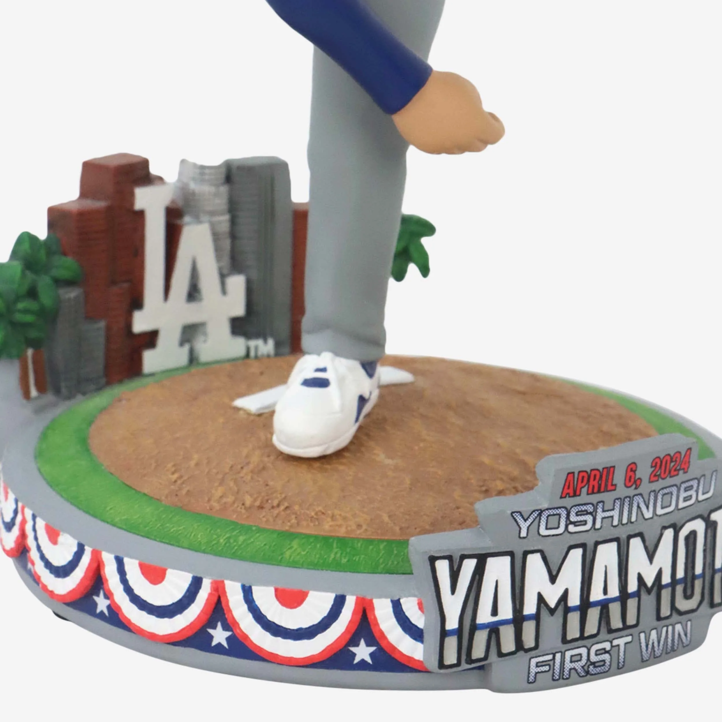 Yoshinobu Yamamoto Los Angeles Dodgers First Dodger Win Bobblehead - Image 3