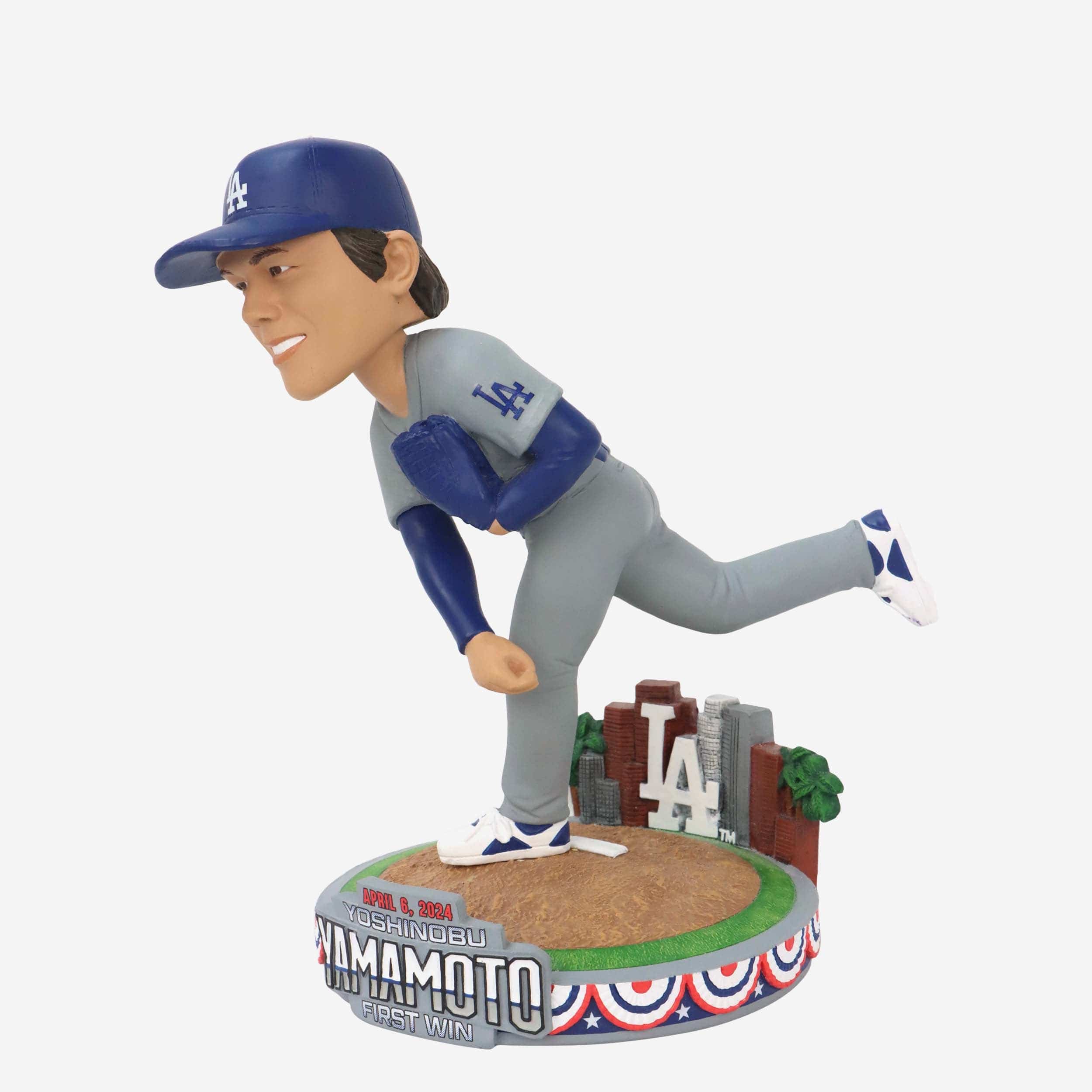 Yoshinobu Yamamoto Los Angeles Dodgers First Dodger Win Bobblehead - Image 4