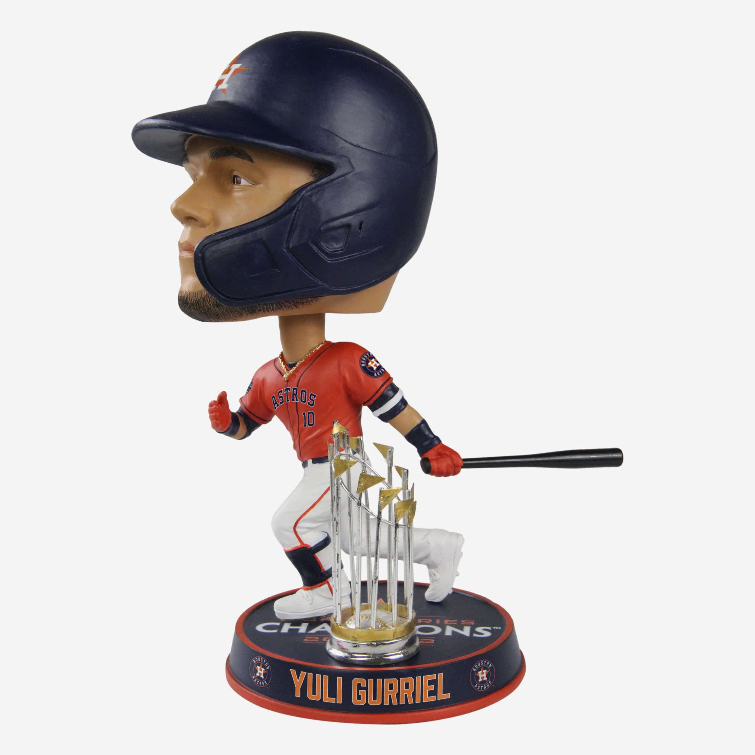 Yuli Gurriel Houston Astros 2022 World Series Champions Orange Jersey Bighead Bobblehead