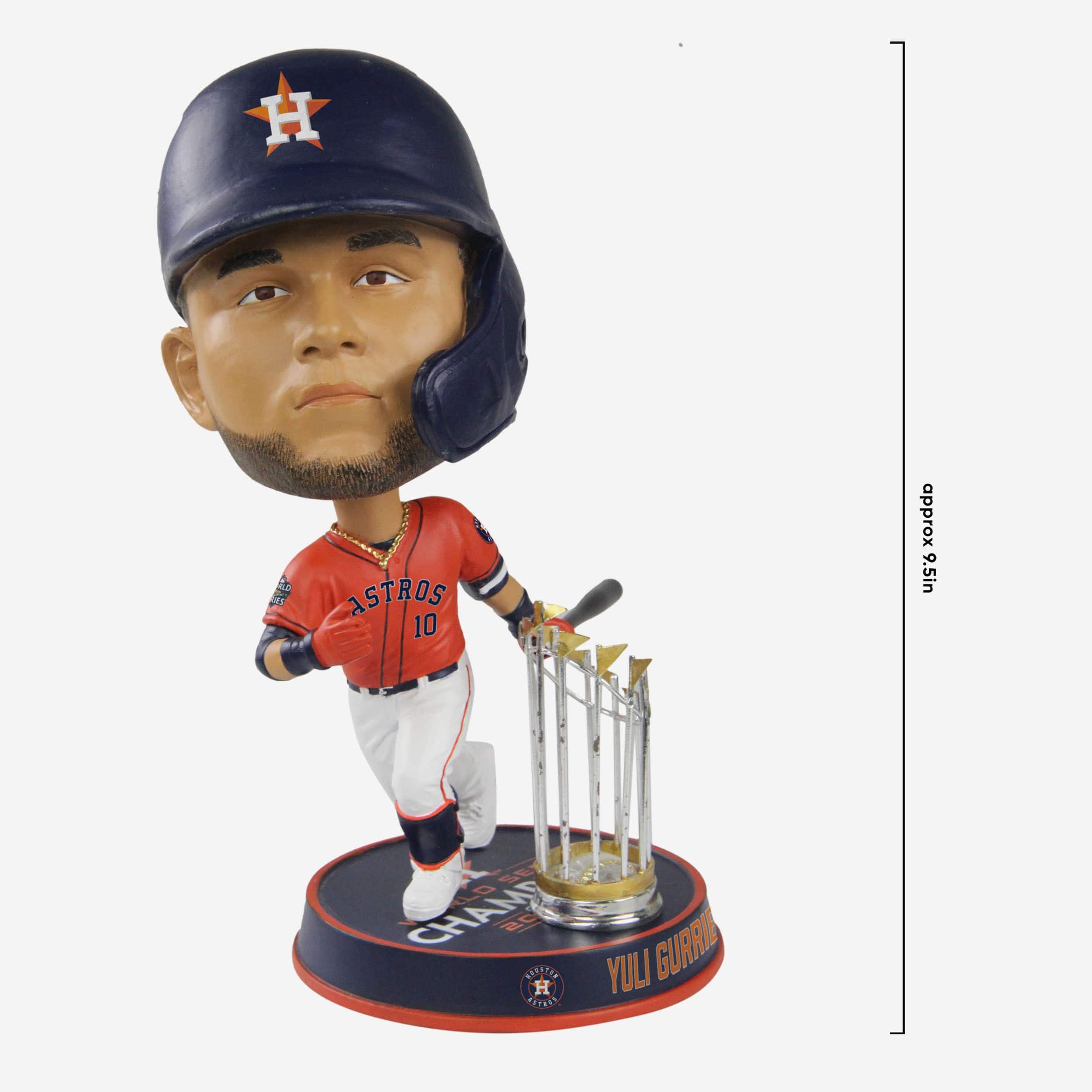 Yuli Gurriel Houston Astros 2022 World Series Champions Orange Jersey Bighead Bobblehead - Image 4