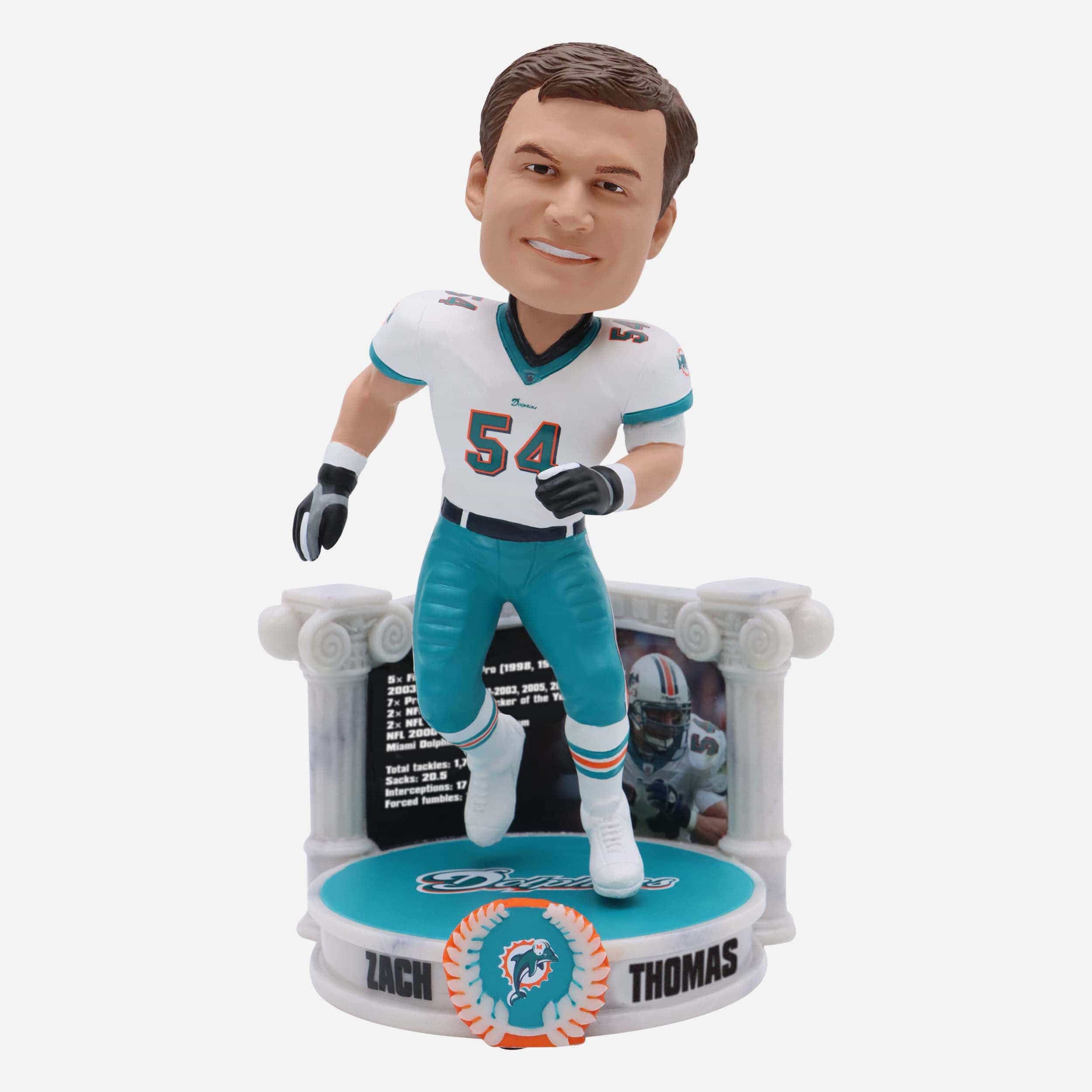 Zach Thomas Miami Dolphins Career Retrospective Bobblehead