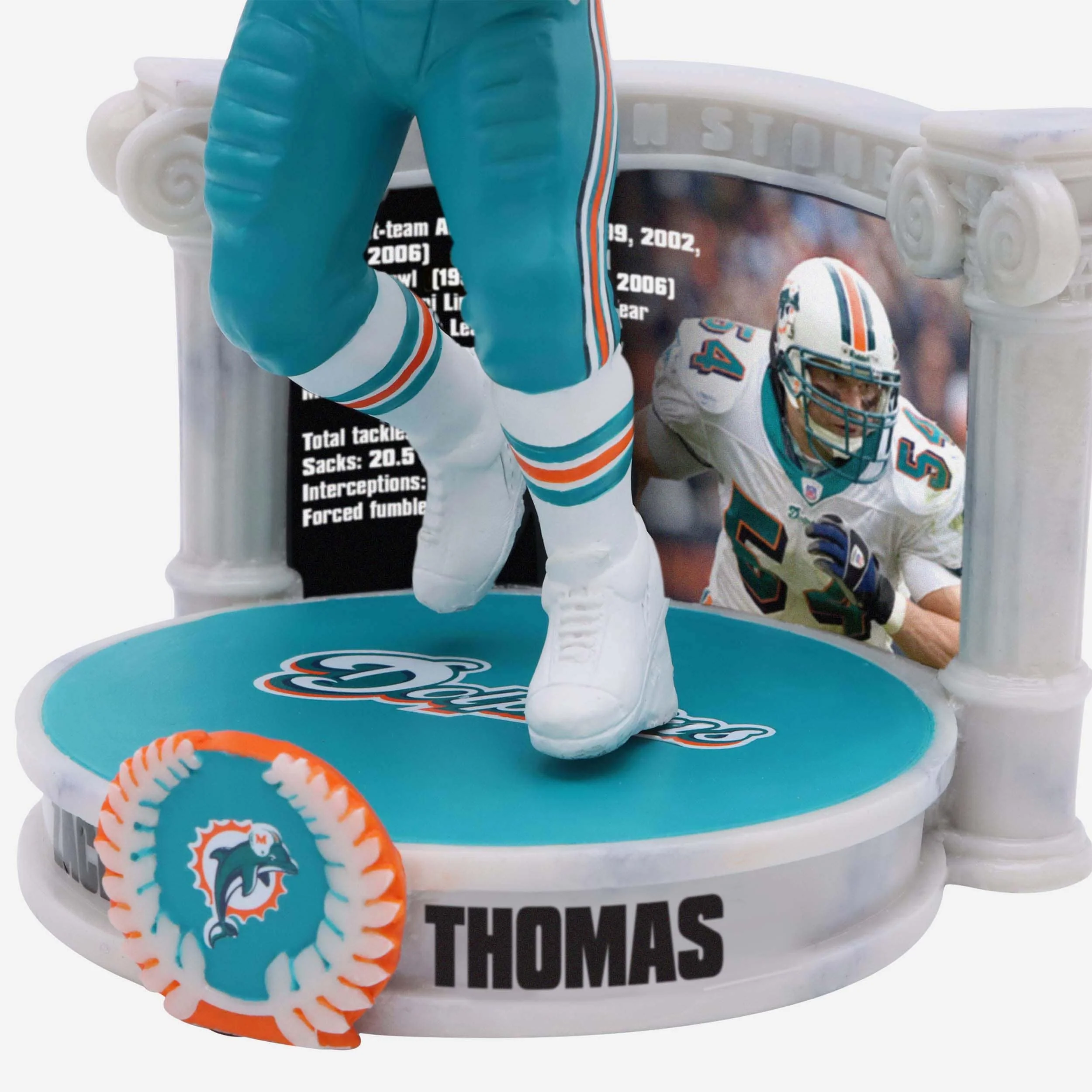 Zach Thomas Miami Dolphins Career Retrospective Bobblehead - Image 3