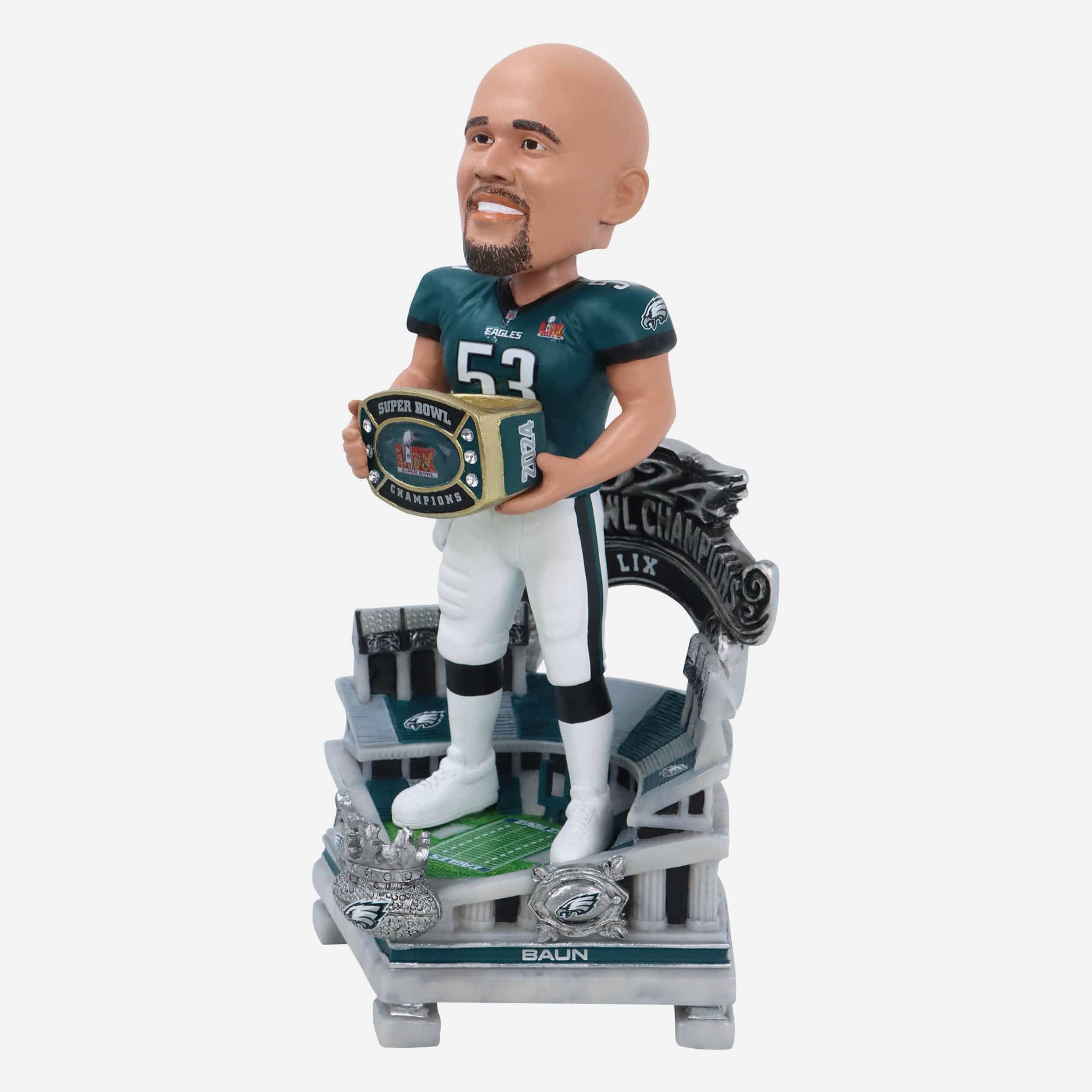 Zack Baun Philadelphia Eagles Super Bowl LIX Champions Celebration Bobblehead - Image 4