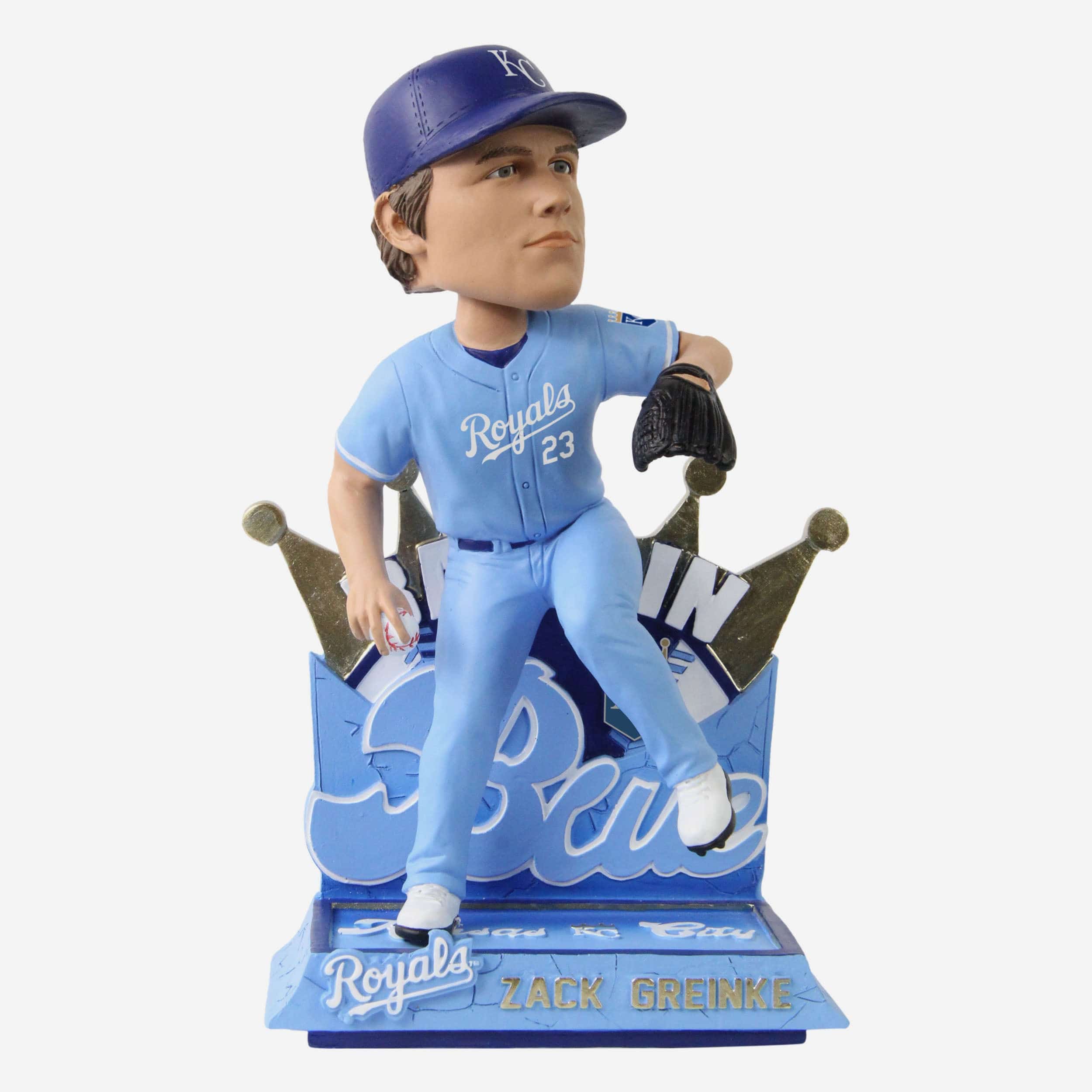Zack Greinke Kansas City Royals Retro Jersey Bobblehead