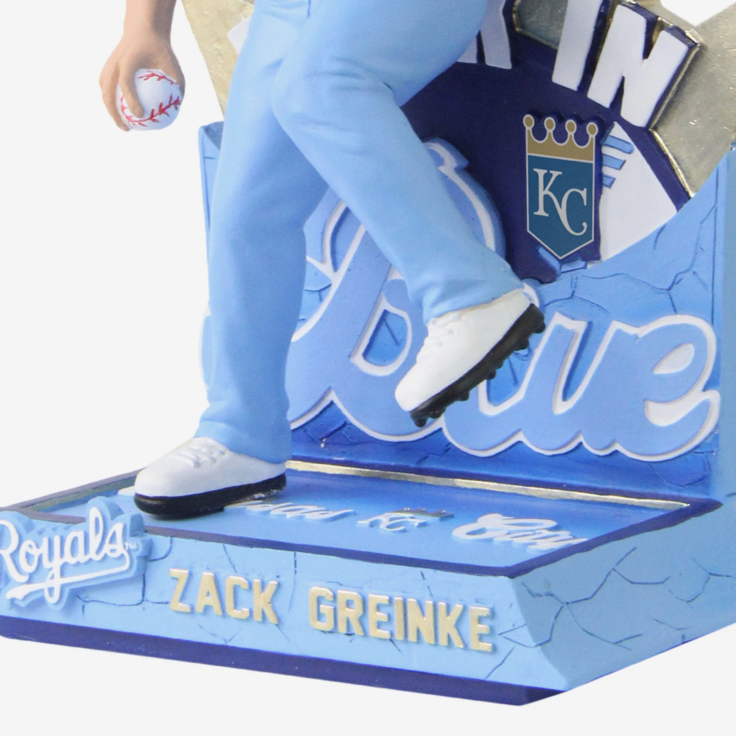 Zack Greinke Kansas City Royals Retro Jersey Bobblehead - Image 3