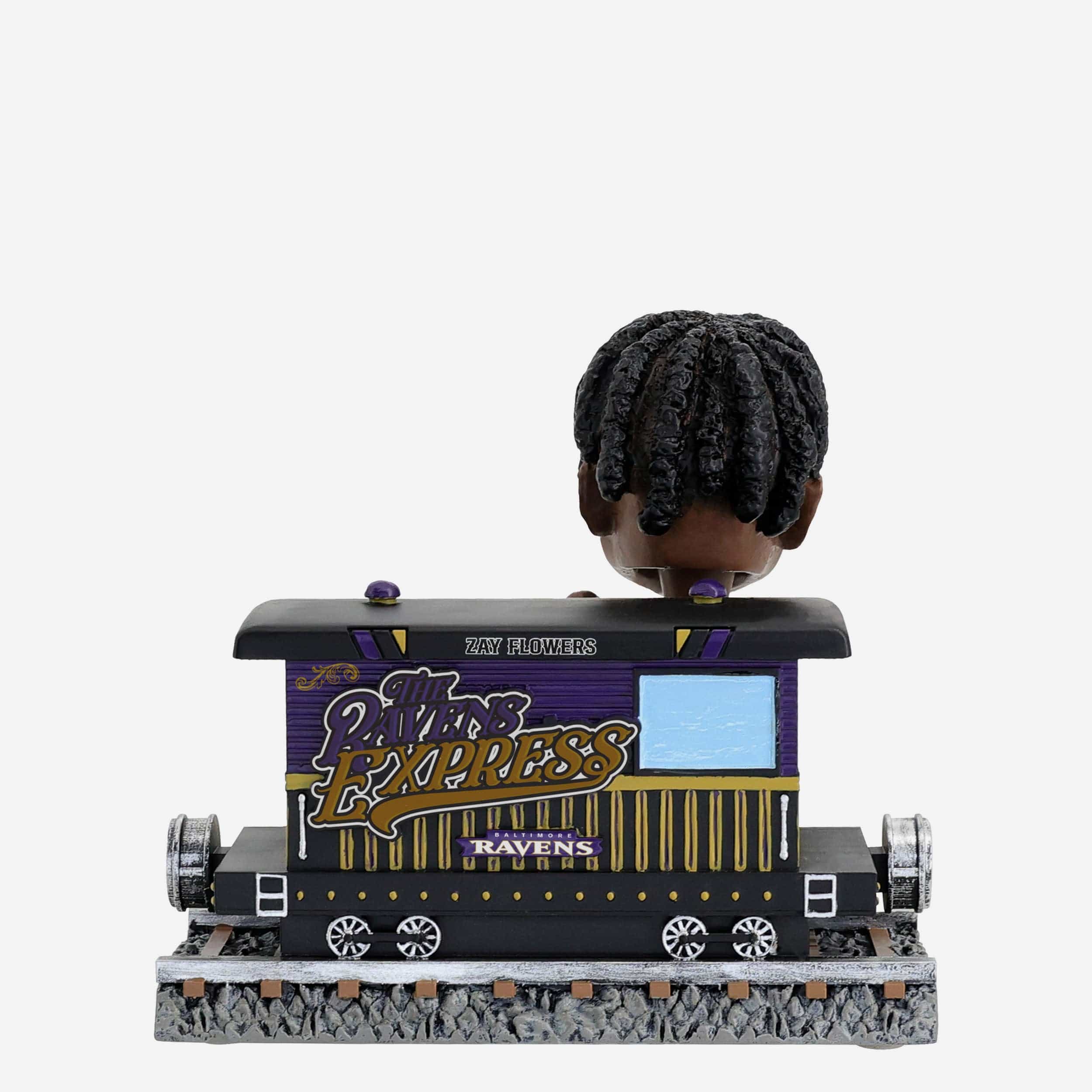 Zay Flowers Baltimore Ravens Express Train Bobblehead - Image 5